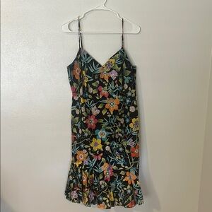 I.Crew made with Liberty Fabric Floral Spaghetti Adjustable Strap Dress